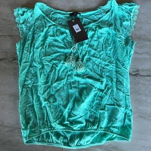 Daphna Levinson Teal Blouse